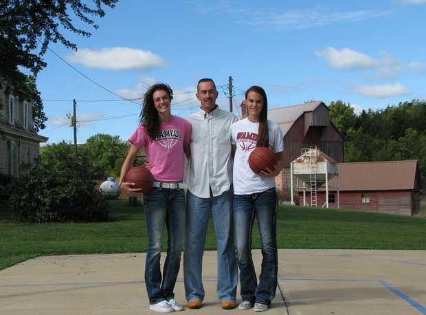 The rise of Wamego girls basketball program can be directly tied to the Page family: Kaylee, Jim and Lanie (left to right).