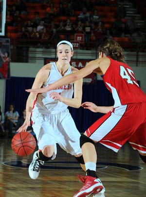 Lanie Page crafted her game by playing against older,bigger players.