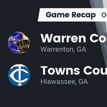 Football Game Recap: Towns County Indians vs. Warren County Screaming Devils
