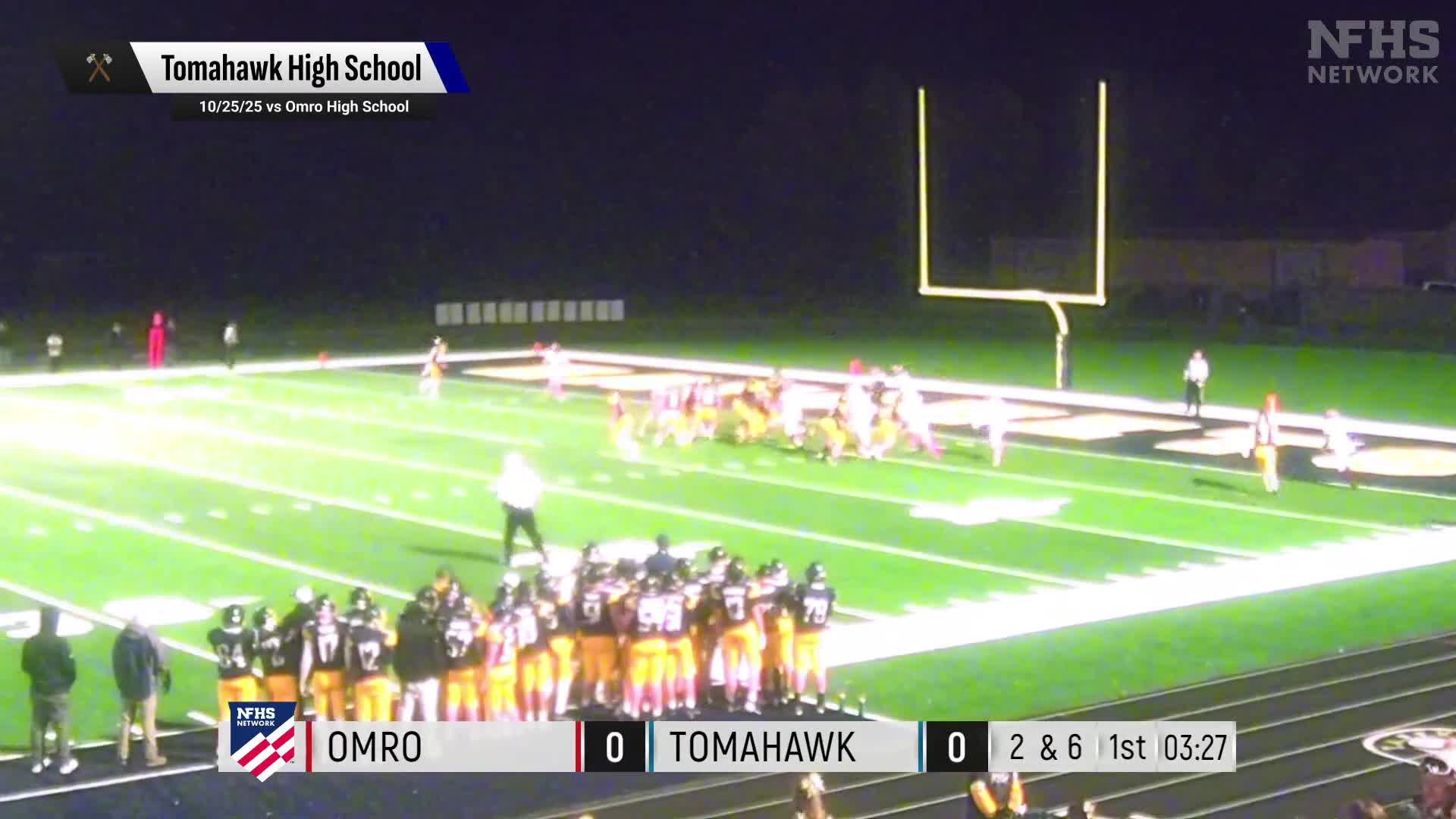 Football Recap: Tomahawk Falls Short of Stratford in the Playoff