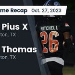 Football Game Recap: St. Pius X Panthers vs. St. Thomas Catholic Eagles