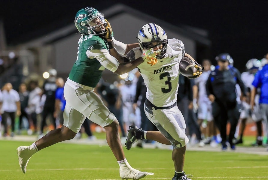 G'yrell Smith and Kiante Ingram carried the rushing load for North Crowley in a 42-17 win Friday over Waxahachie in the MaxPreps Game of the Week Presented By T-Mobile. (PHOTO: Robbie Rakestraw)