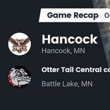 Otter Tail Central co-op [Battle Lake/Henning] beats Hancock for their tenth straight win