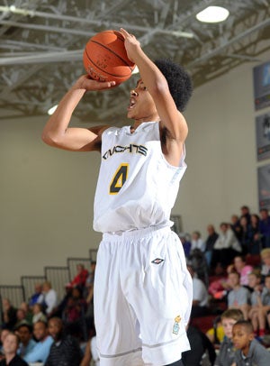Columbia Christian guard Isaac Bonton is a
very talented freshman.
