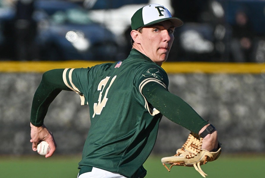 Bishop Feehan's Brody Bumila has topped 100 mph this season after coming back from Tommy John surgery in May. (PHOTO: Mike Braca)