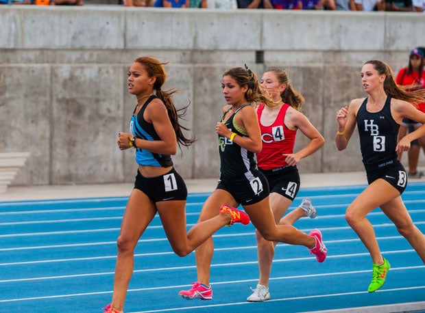 The competition in the girls 800 was fierce.