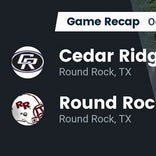 Football Game Recap: Vista Ridge Rangers vs. Round Rock Dragons