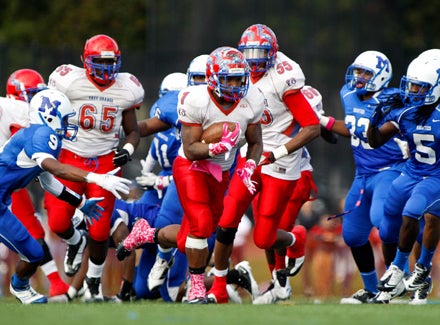 East Orange Campus' Najee Williams with the ball.
