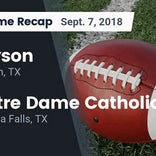 Football Game Preview: East Texas Christian Academy vs. Notre Da