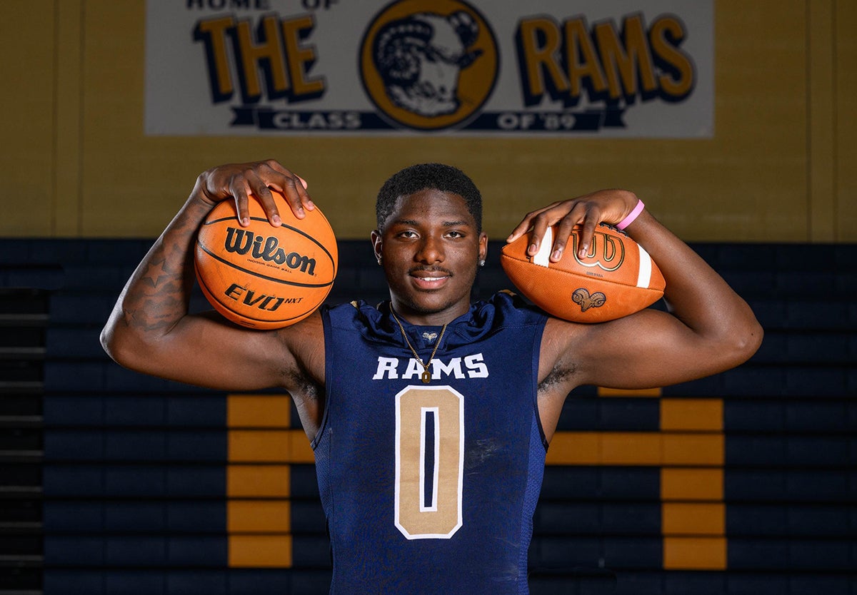 Two-sport phenom Kendre Harrison transfers back to Reidsville following short stint at Providence Day. (Photo: Brad Arrowood)