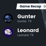 Football Game Recap: Leonard Tigers vs. Gunter Tigers