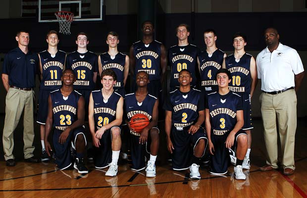 The 2012-13 Prestonwood Christian varsity basketball team.