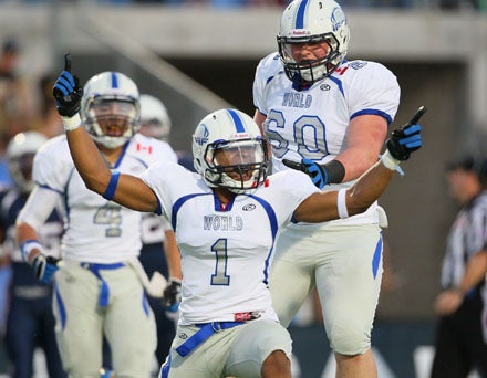 For a night anyway, Tevaun Smith and his World teammates were No. 1.