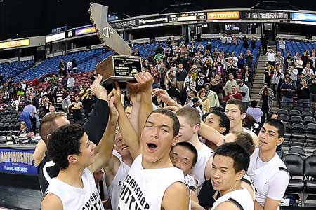 Mitty celebrates its first CIF State title after back-to-back second-place finishes starting in 2007.
