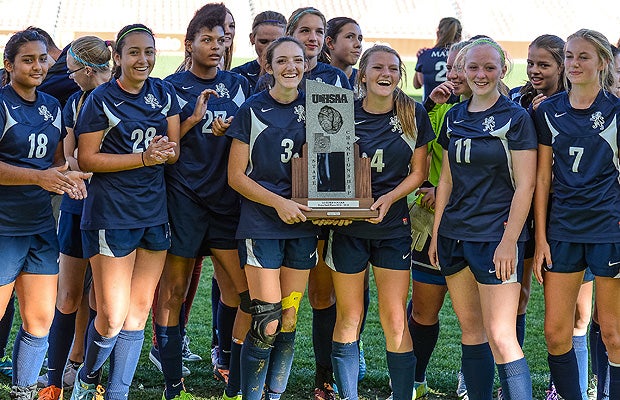 Millard took home the girls soccer 2A title.