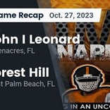 Football Game Recap: Forest Hill Falcons vs. Leonard Lancers