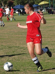 Devon Roncoroni on the soccer field.