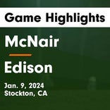 Edison wins going away against McNair