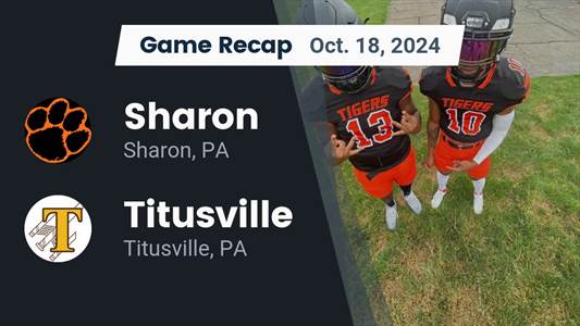 Football Recap: Sharon Picks Up Eighth Consecutive  Victory