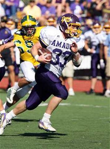 Amador Valley's Dalton Turah (33) is headed for Stanford.