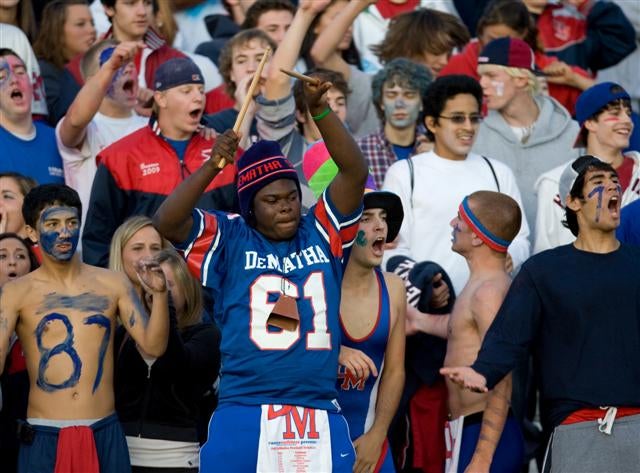 DeMatha fans don't want to see their beloved Stags go down for the third time in five years to Gilman.