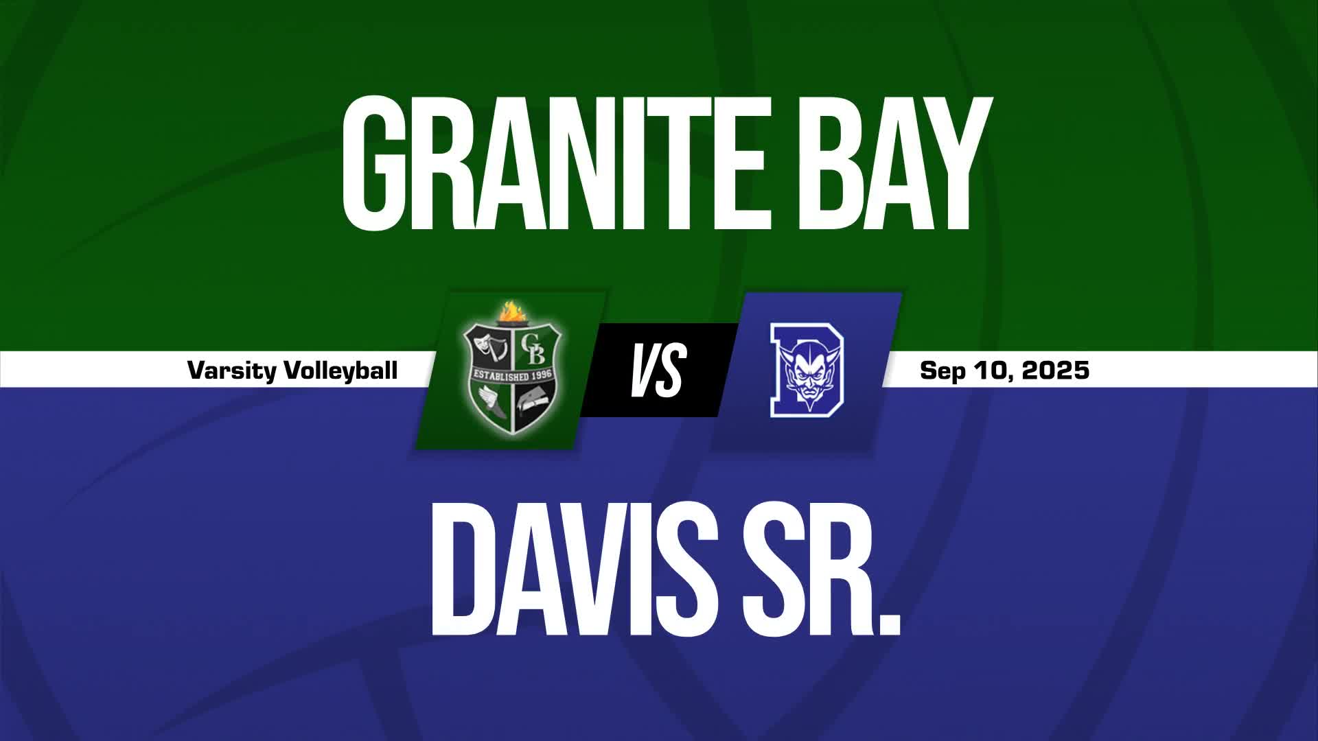 Volleyball Recap: Make It Two in a Row for Davis Sr.