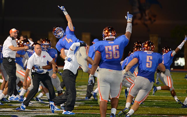 Bishop Gorman held on for a 23-20 overtime win against No. 24 Bingham.