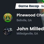 Football Game Recap: Pinewood Christian Patriots vs. John Milledge Academy Trojans