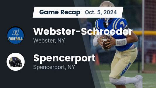 Football Recap: Webster Schroeder Drops Season-High Score on Spe