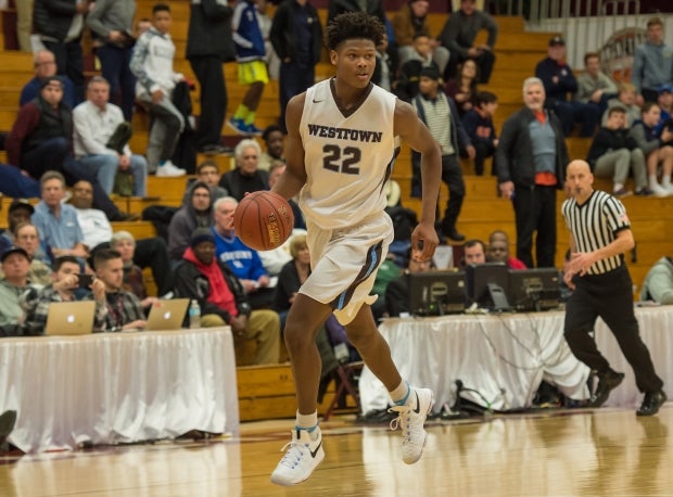 Cameron Reddish in action at the Spalding Hoophall Classic in January.