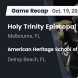 Holy Trinity Episcopal Academy win going away against American Heritage