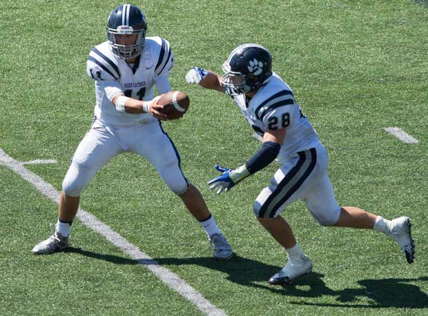 Running back Sam Kilpack and quarterback Morgan Mahalak are looking to get Marin Catholic back to a state title game.