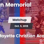 Football Game Recap: Lafayette Christian Academy vs. Hanson Memo