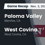 West Covina wins going away against Paloma Valley