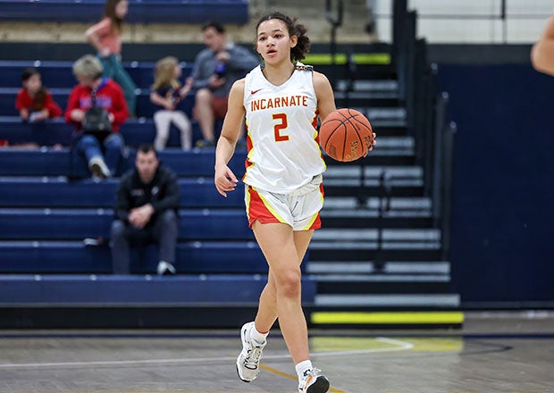 One of Missouri's top prospects in the Class of 2025, Nevaeh Caffey is among the top returners for Incarnate Word Academy. (Photo: David Smith)