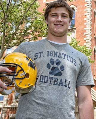 Kevin Kavalec and the rest of the defensive line are oneof the best in the nation. That's certainly reason to smile.