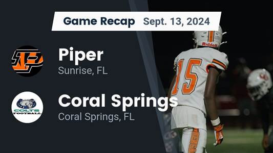 Football Recap: Piper Gets the Win