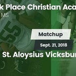 Football Game Recap: Park Place Christian Academy vs. St. Aloysi