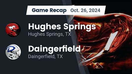 Football Recap: Daingerfield Skates Past Hughes Springs with Ease