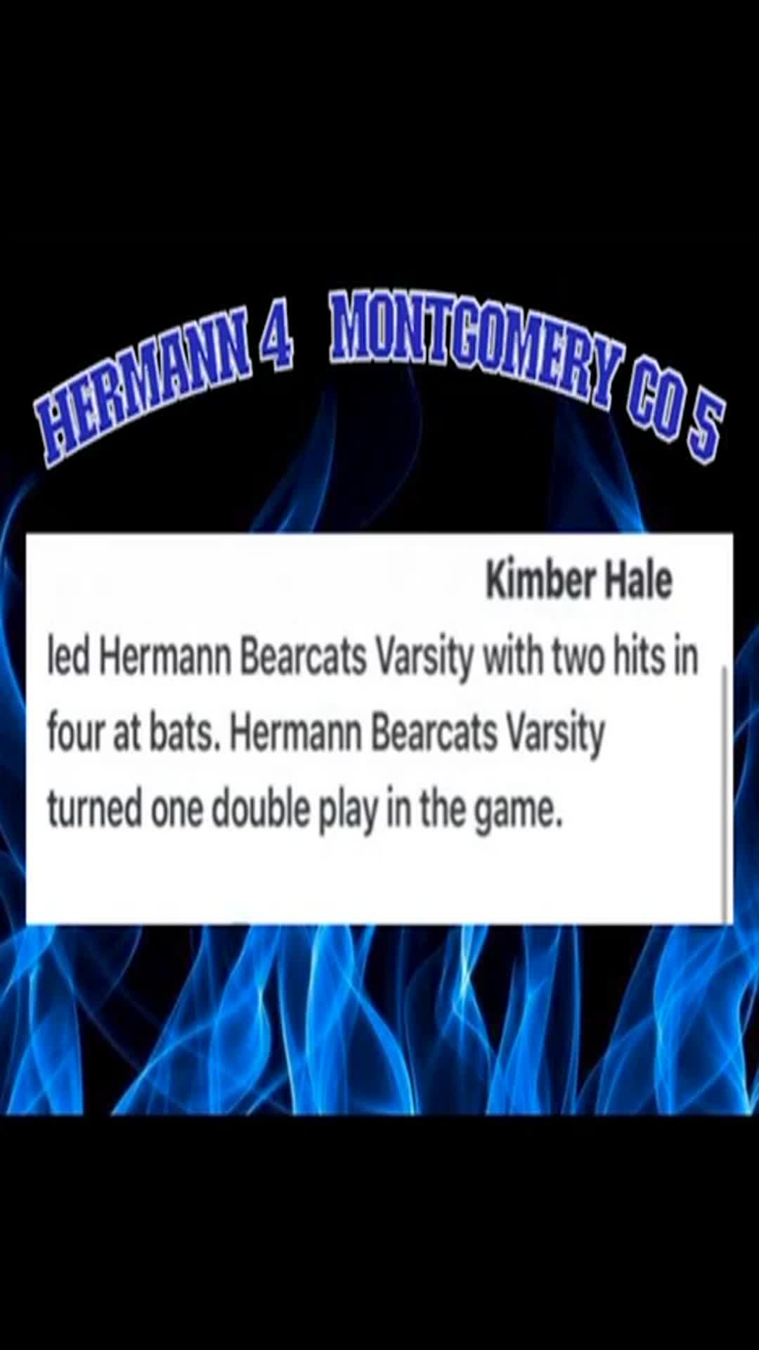 Kimber Hale Game Report: @ South Callaway