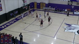 West Stokes basketball highlights East Surry High School