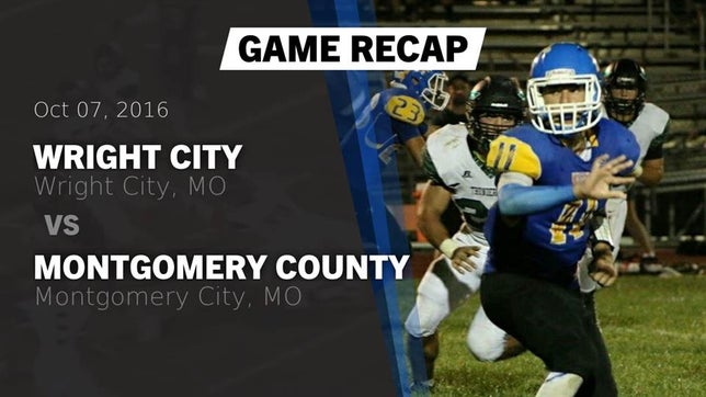 Watch this highlight video of the Wright City (MO) football team in its game Recap: Wright City  vs. Montgomery County  2016 on Oct 7, 2016