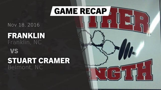 Watch this highlight video of the Franklin (NC) football team in its game Recap: Franklin  vs. Stuart Cramer 2016 on Nov 18, 2016