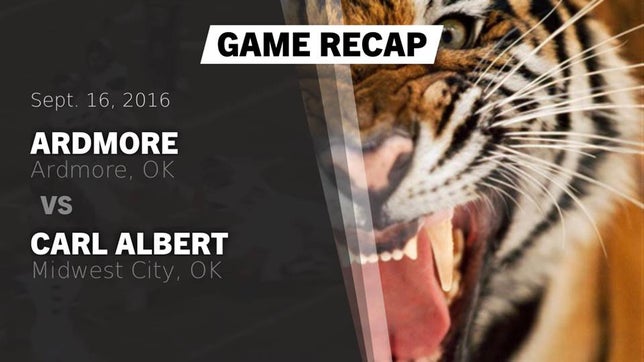 Watch this highlight video of the Ardmore (OK) football team in its game Recap: Ardmore  vs. Carl Albert   2016 on Sep 16, 2016