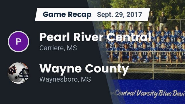 Watch this highlight video of the Pearl River Central (Carriere, MS) football team in its game Recap: Pearl River Central  vs. Wayne County  2017 on Sep 29, 2017