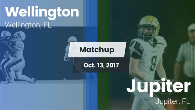 Watch this highlight video of the Wellington (FL) football team in its game Matchup: Wellington vs. Jupiter  2017 on Oct 13, 2017