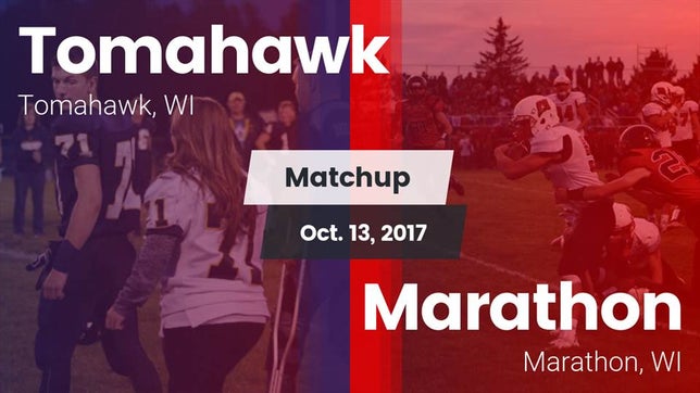 Watch this highlight video of the Tomahawk (WI) football team in its game Matchup: Tomahawk vs. Marathon  2017 on Oct 13, 2017