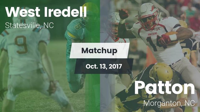 Watch this highlight video of the West Iredell (Statesville, NC) football team in its game Matchup: West Iredell vs. Patton  2017 on Oct 13, 2017