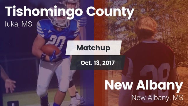 Watch this highlight video of the Tishomingo County (Iuka, MS) football team in its game Matchup: Tishomingo County vs. New Albany  2017 on Oct 13, 2017