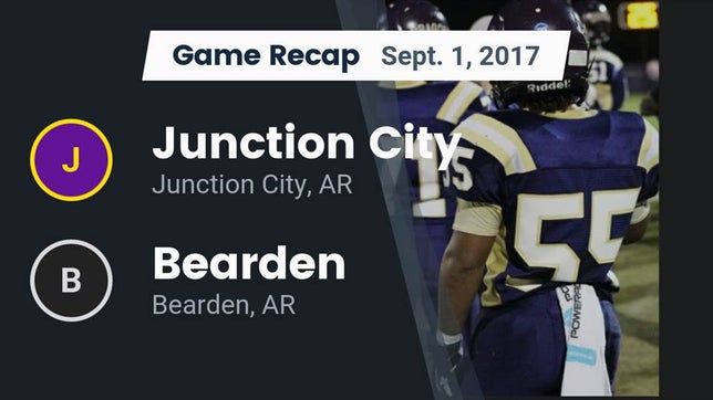 Watch this highlight video of the Junction City (AR) football team in its game Recap: Junction City  vs. Bearden  2017 on Sep 1, 2017